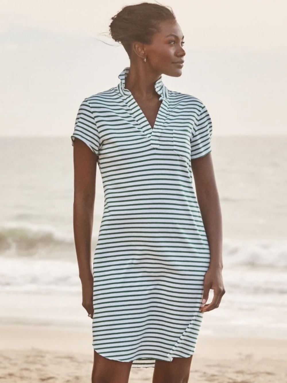 Frank & Eileen Lauren Polo Dress Women’s XS‎ Striped Cotton Shirt Dress